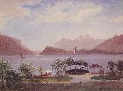 Albert Bierstadt Italian Lake Scene USA oil painting artist